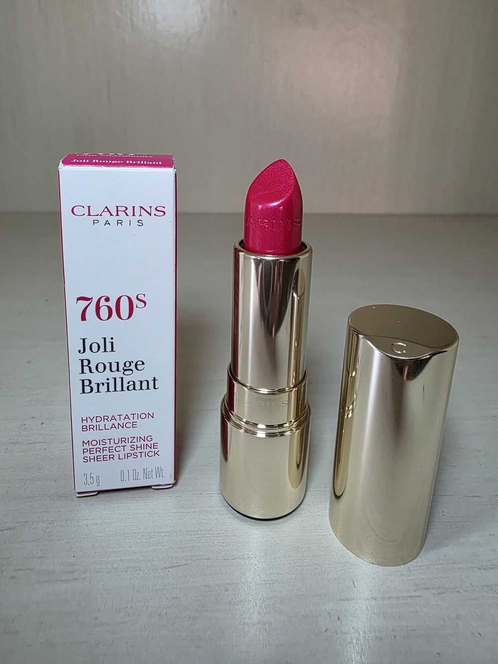 Clarins Joli Rouge Brillant 760S- Pink Cranberry
